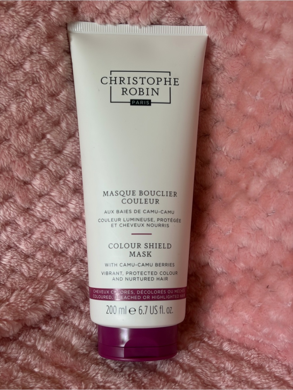Christophe Robin Colour Shield Mask W/Camu-Camu Berries Full Sz 6.7 oz 200ml New